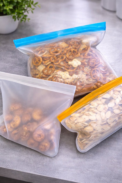 Reusable Silicone Bags, 12 Pcs