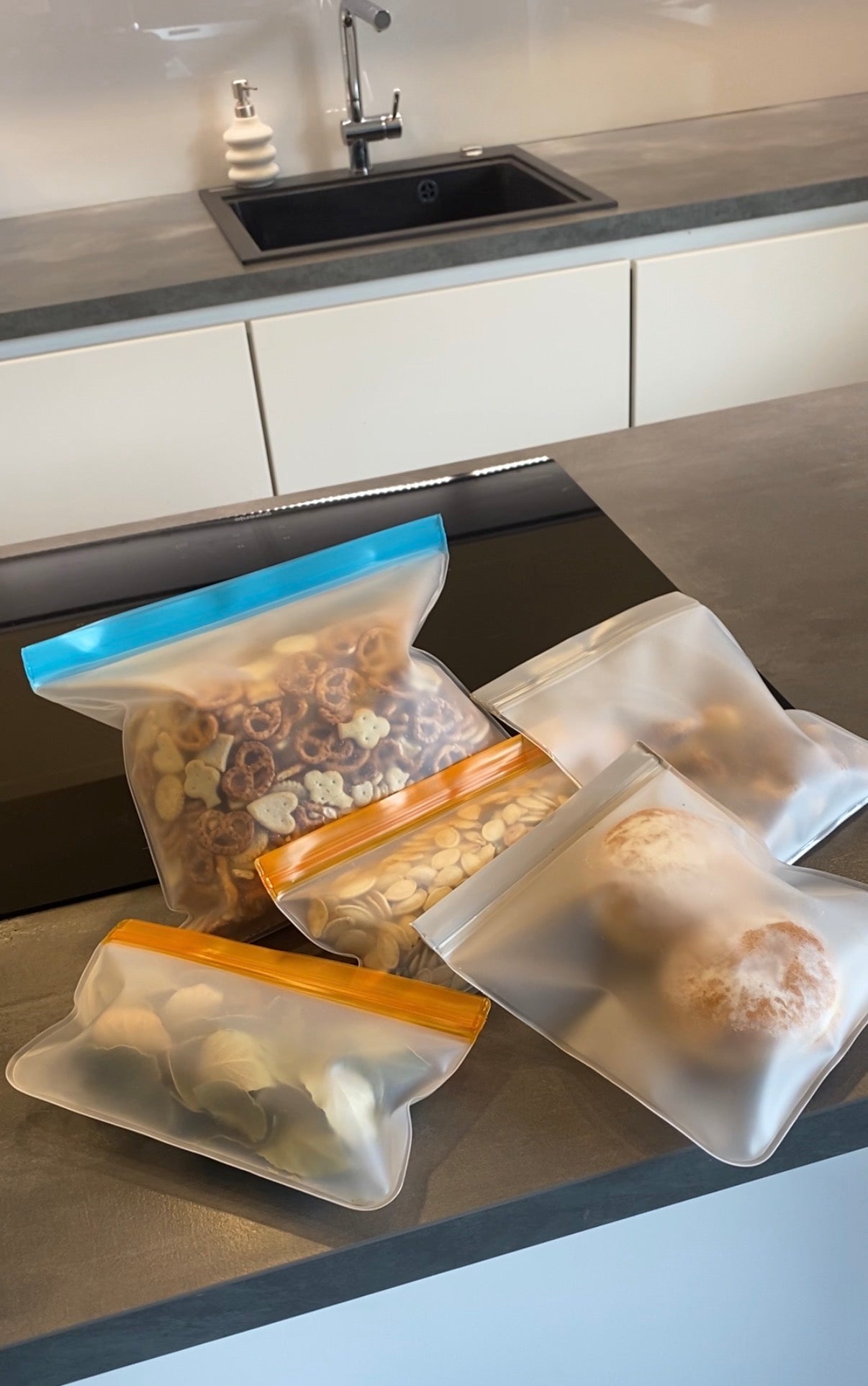 Reusable Silicone Bags, 12 Pcs
