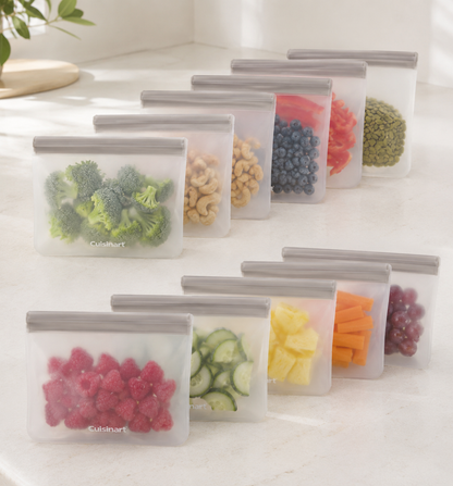 Reusable Silicone Bags, 12 Pcs